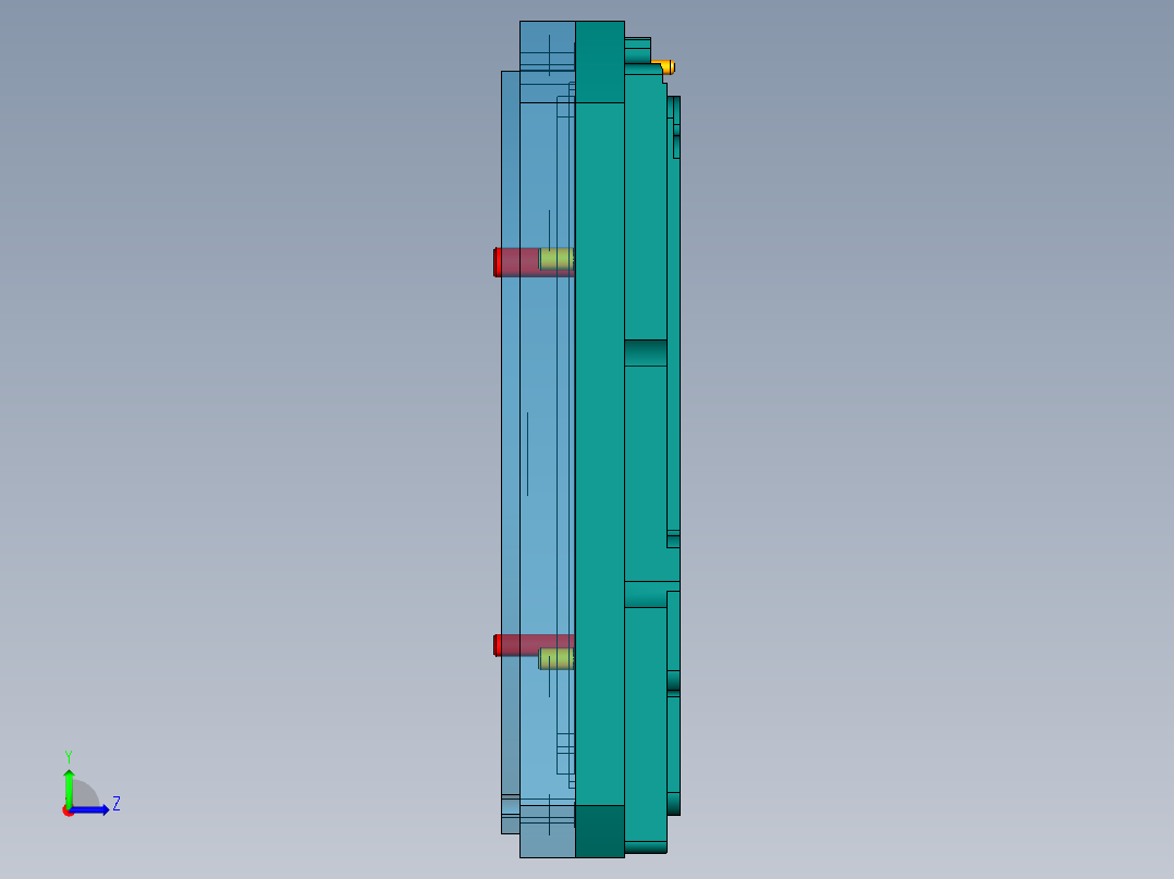 CS21-笔记本CNC工装夹具三维模型车铣验证-191127左视图