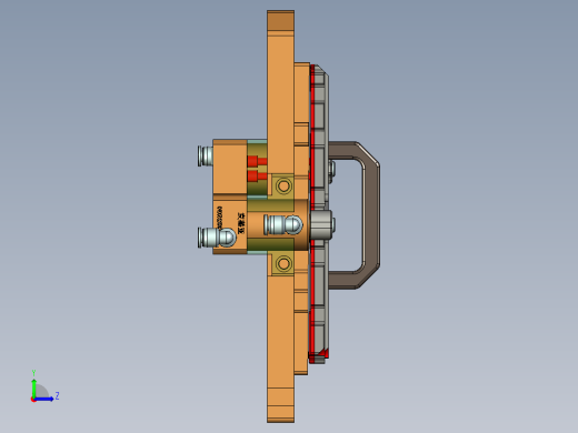 B9403-A-CNC1-笔记本CNC工装夹具三维模型内腔减肉-220920左视缩略图