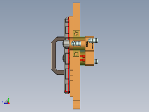 B9403-A-CNC1-笔记本CNC工装夹具三维模型内腔减肉-220920右视缩略图