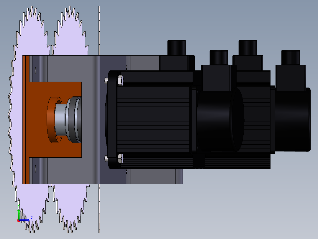 悬挂圆锯片式灌木平茬机230268==200左视图