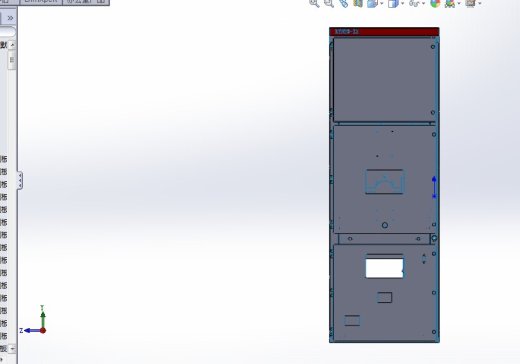 （dwg）中置柜分解与装配钣金柜缩略图