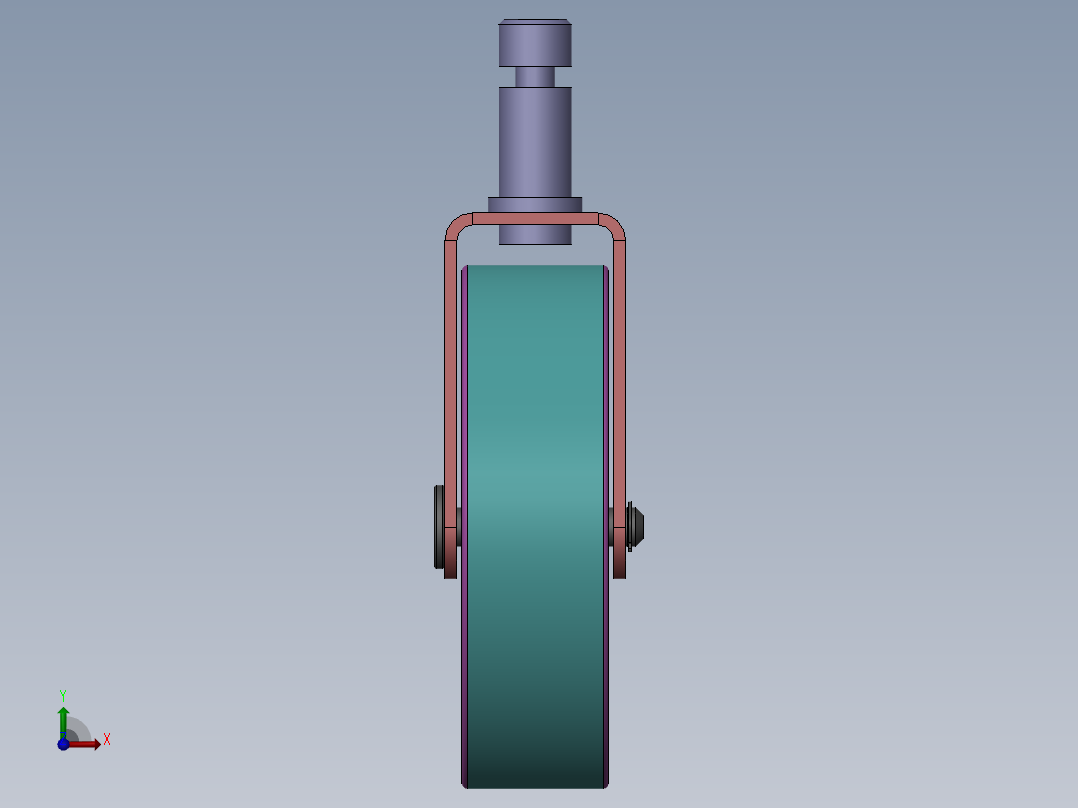 万向轮、脚轮(115)前视图