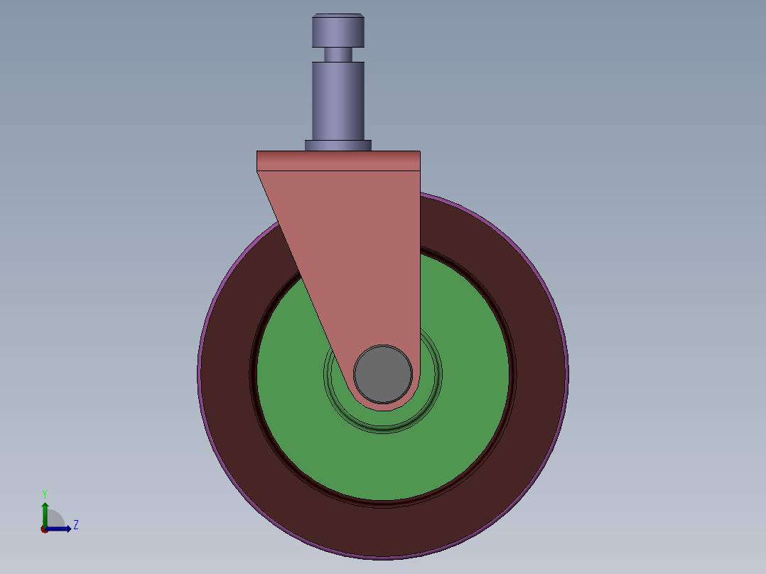 万向轮、脚轮(115)左视图