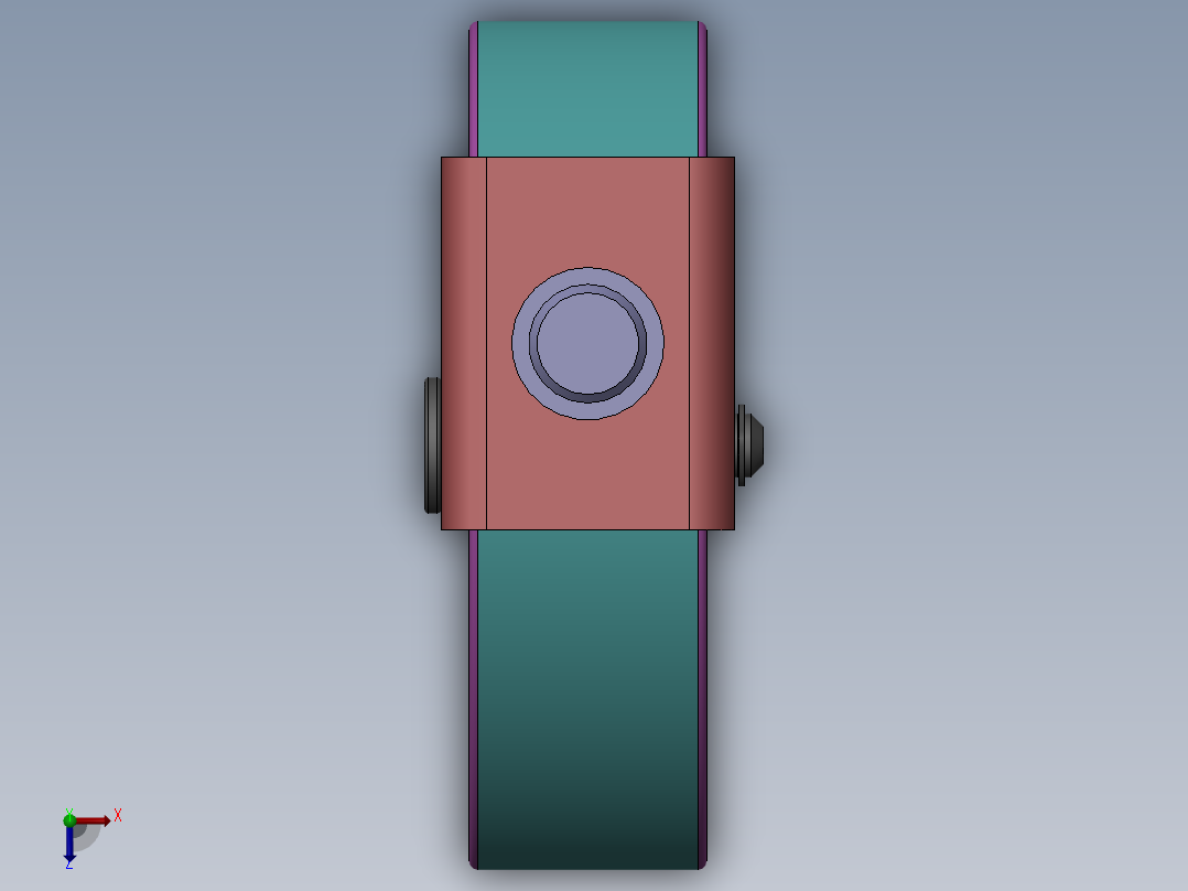 万向轮、脚轮(115)俯视图