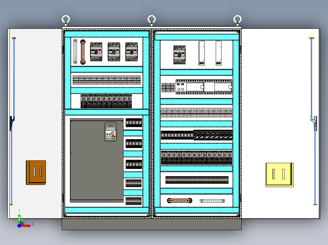 变频器plc延时控制柜 55937前视图