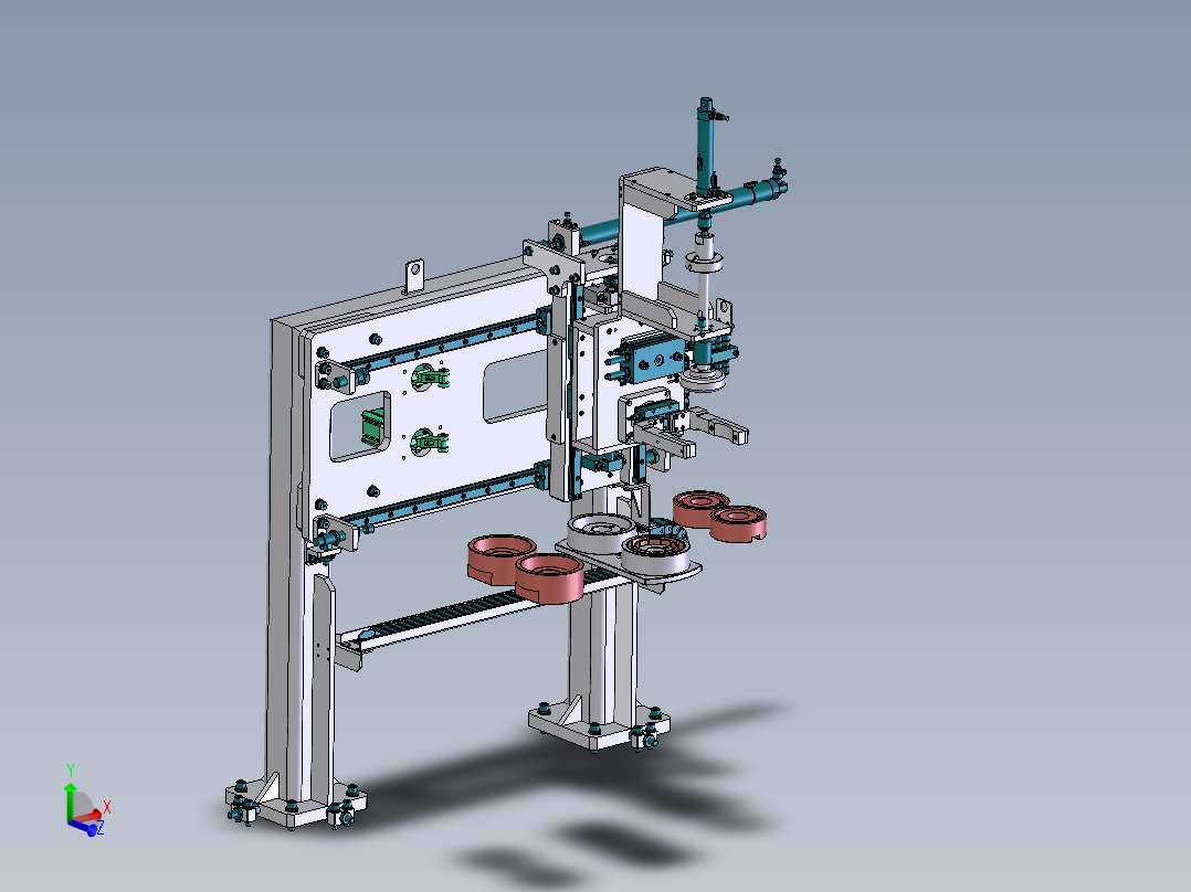 夹持翻转压合机构