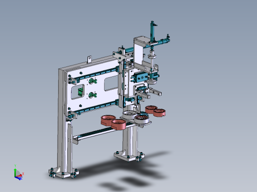 夹持翻转压合机构
