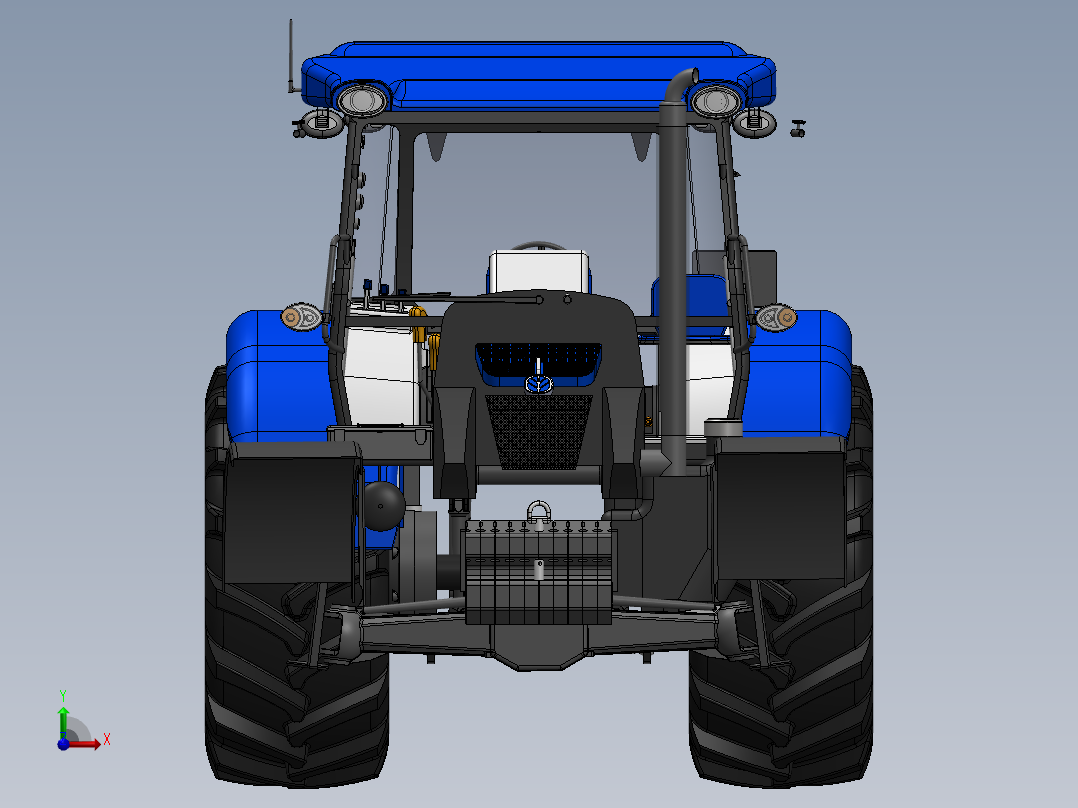 拖拉机、四轮车前视图