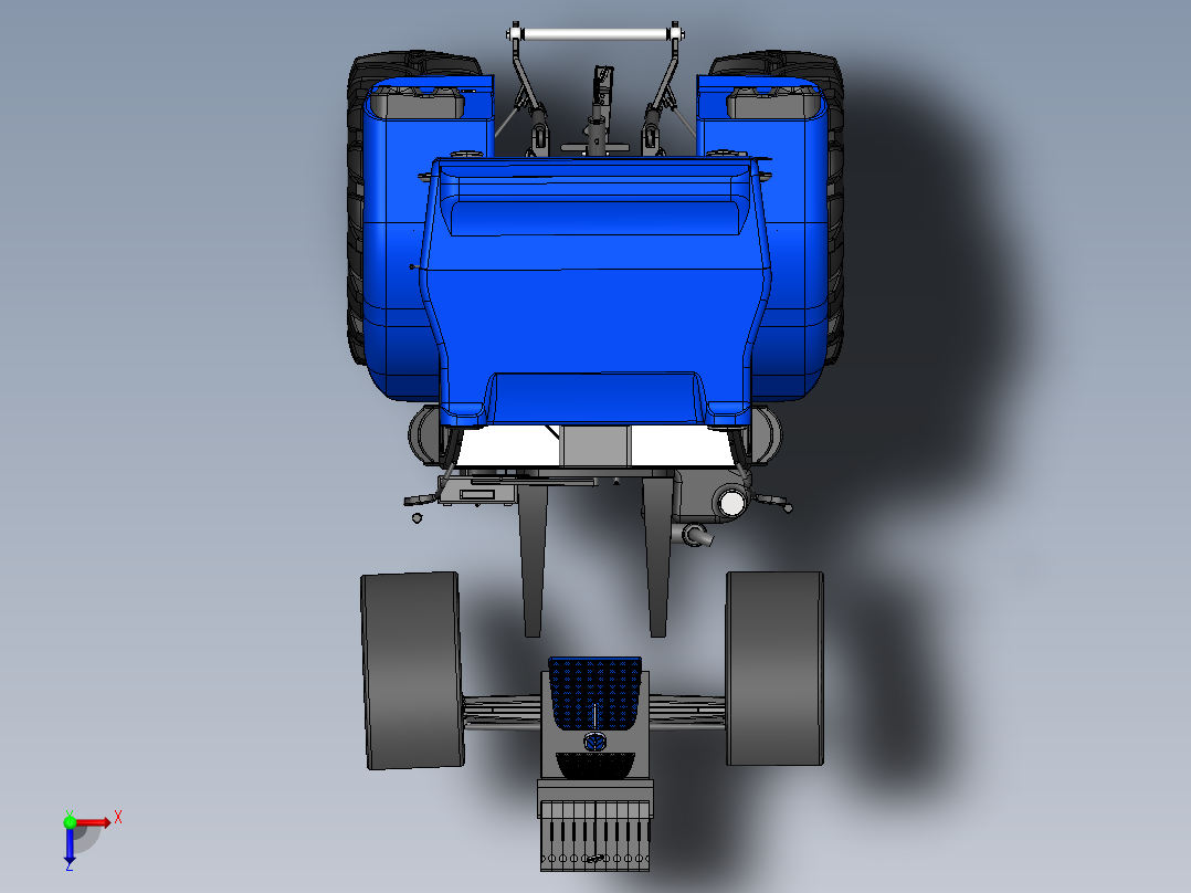 拖拉机、四轮车俯视图
