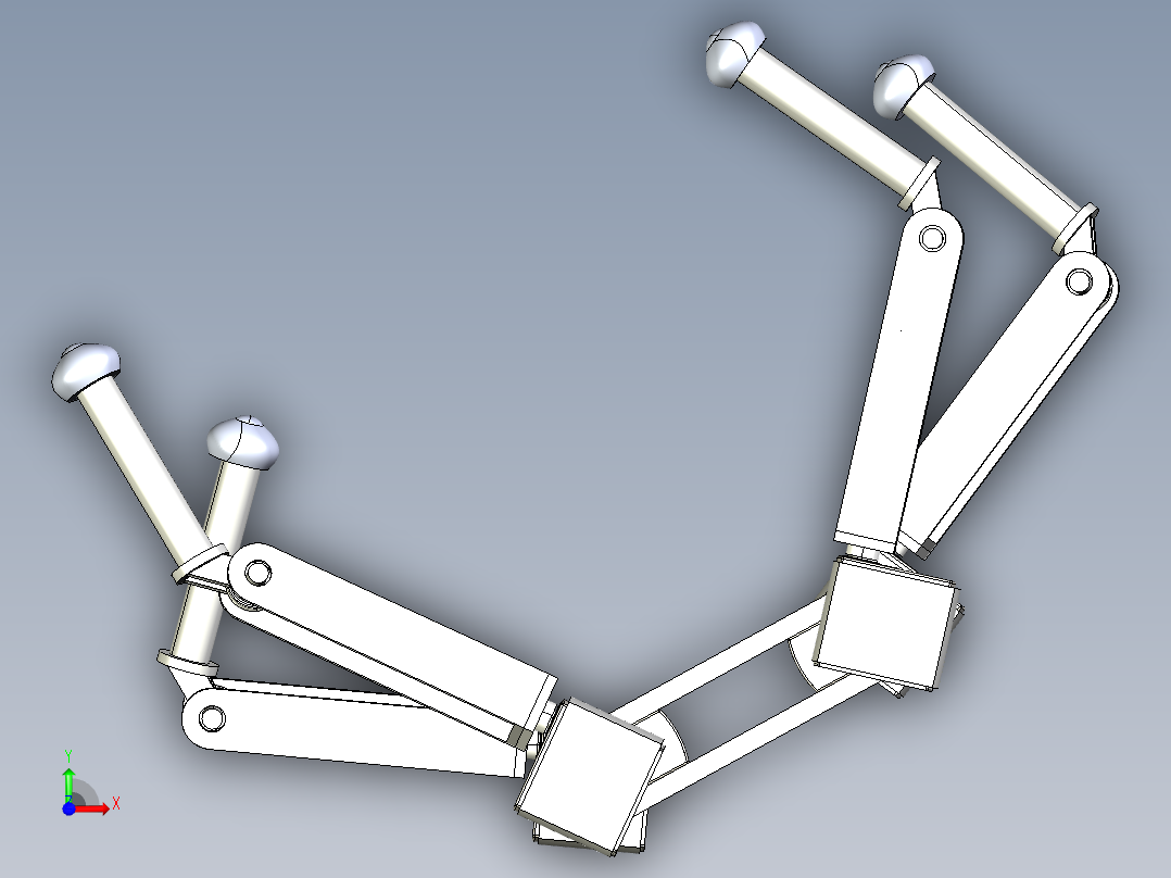 A3003748-机械蜘蛛四足机械臂前视图
