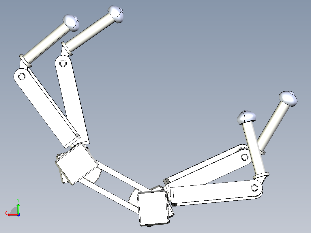 A3003748-机械蜘蛛四足机械臂后视图