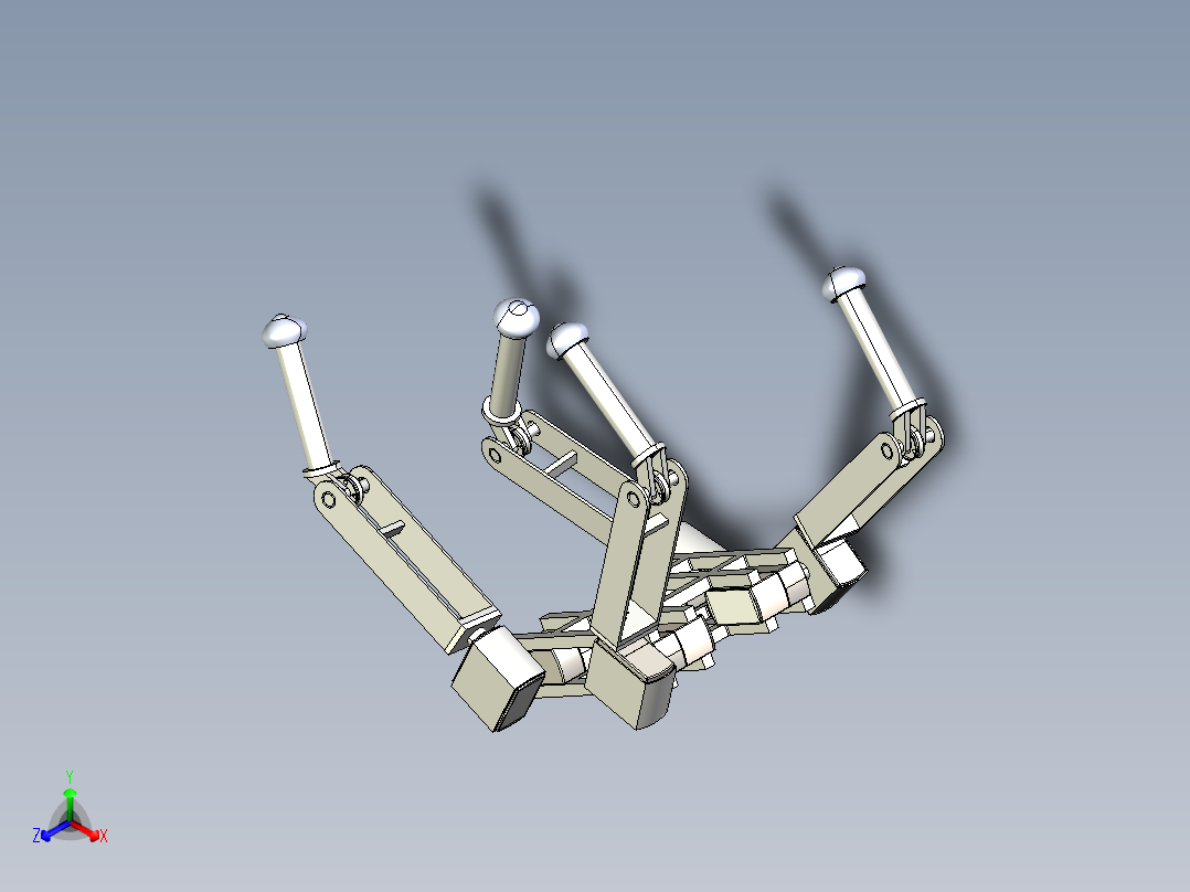 A3003748-机械蜘蛛四足机械臂正等轴测图