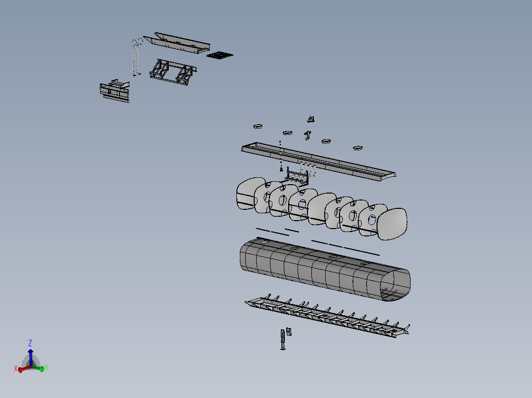A2004676-50KL油罐车拖车主视图