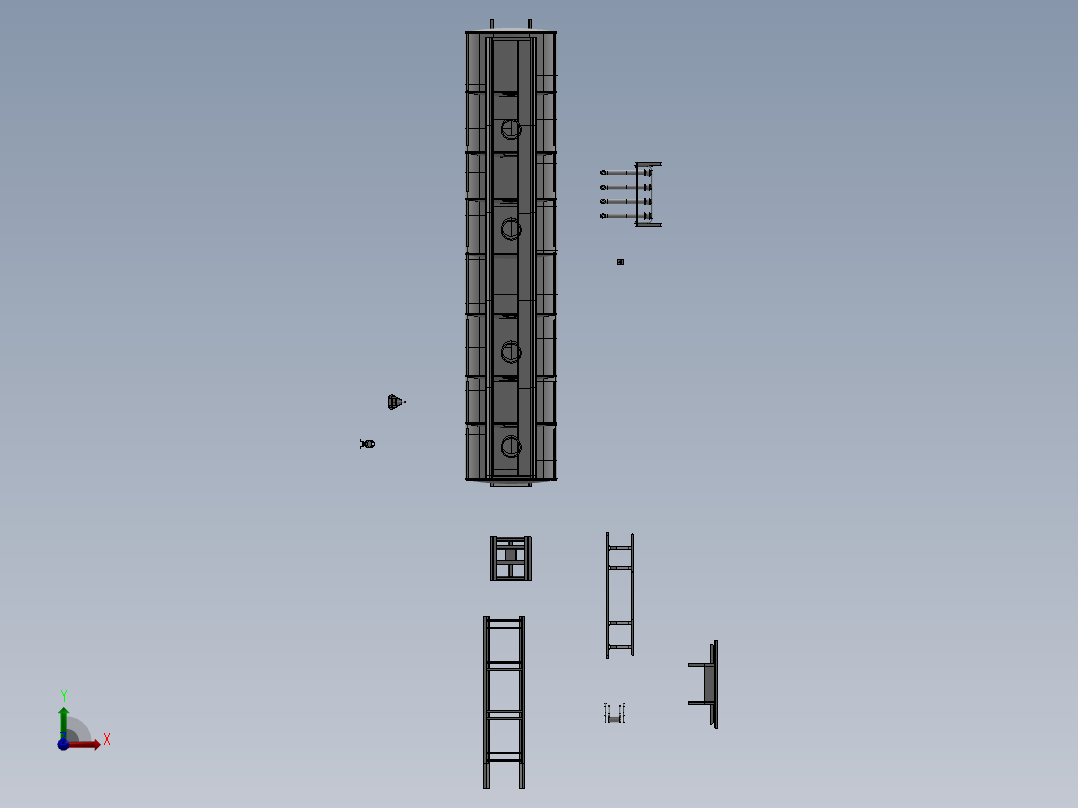 A2004676-50KL油罐车拖车前视图