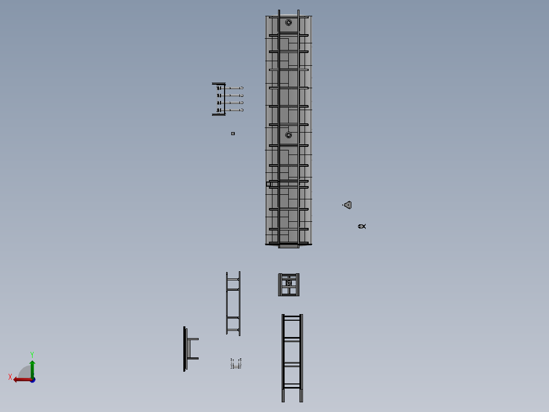 A2004676-50KL油罐车拖车后视图