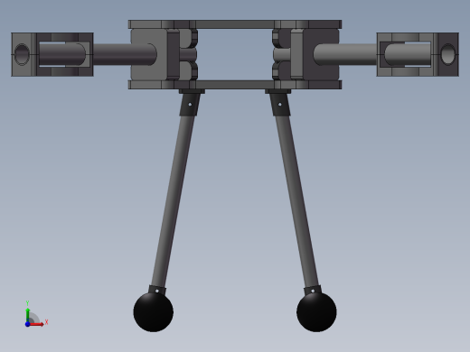 四旋翼无人机机架简易模型前视缩略图