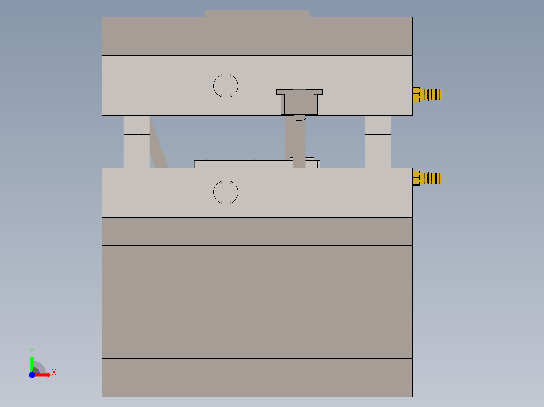 注塑模具、模具(115)前视图