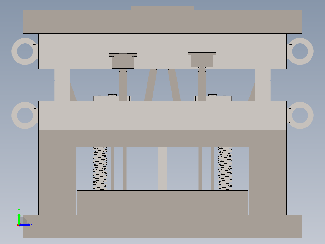 注塑模具、模具(115)左视图