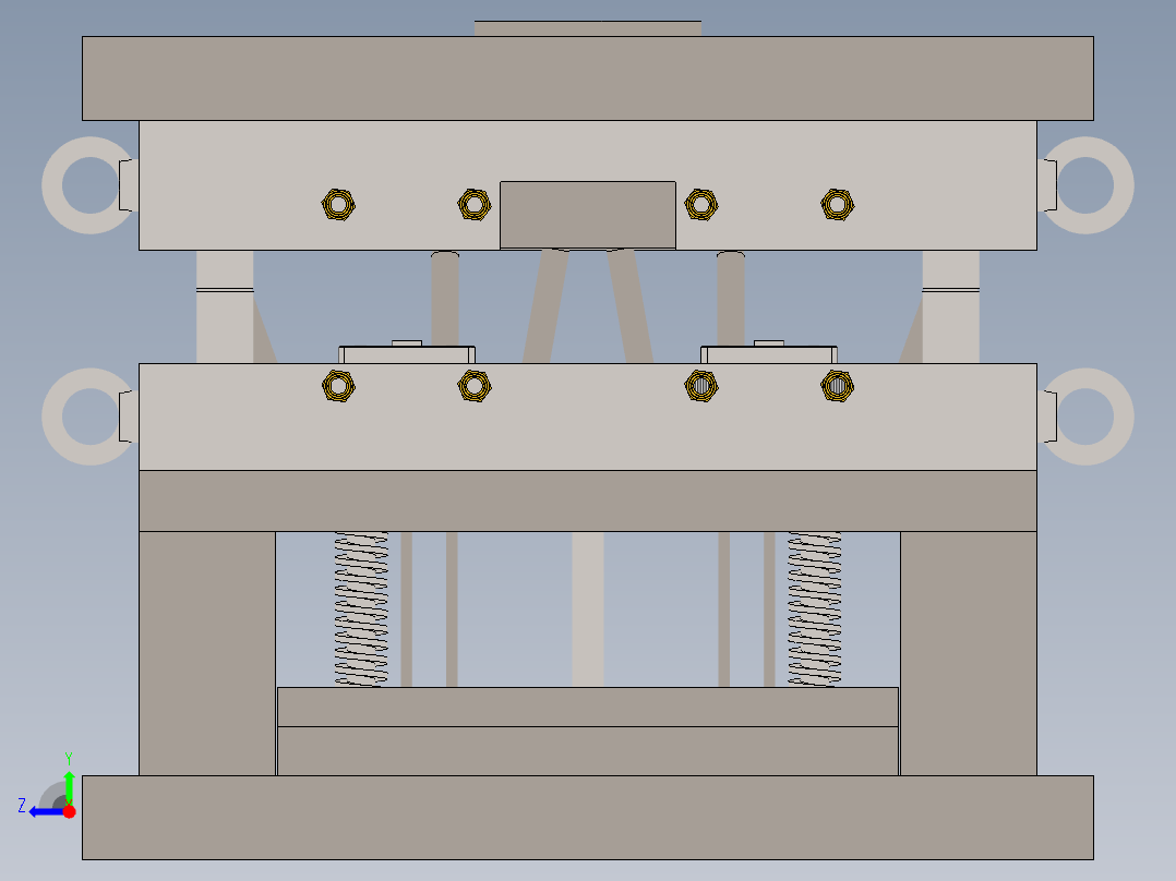 注塑模具、模具(115)右视图