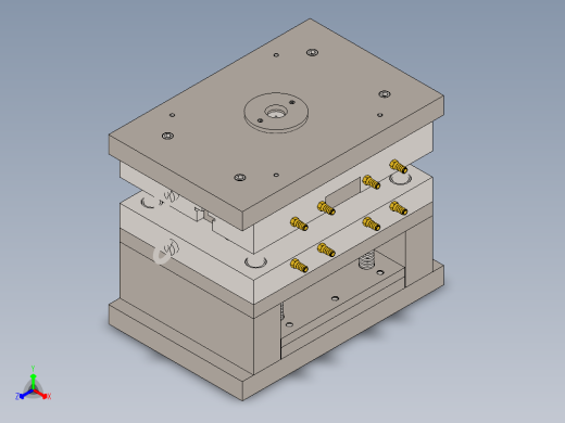 注塑模具、模具(115)正等轴测缩略图