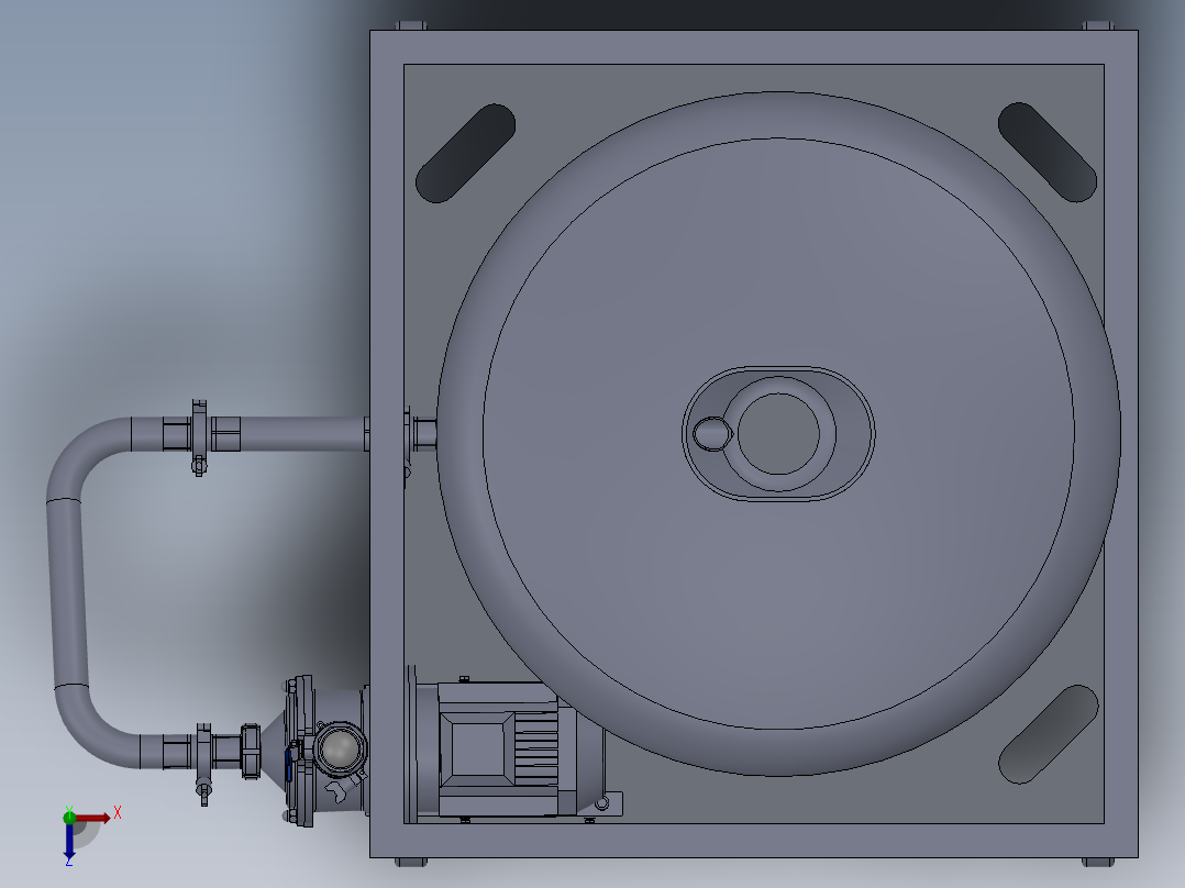 压力容积、化工存储器（槽罐）俯视图