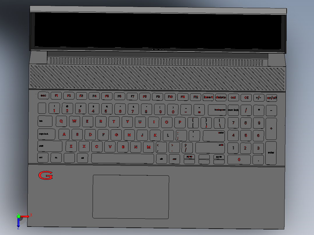 电脑、笔记本(49)俯视图