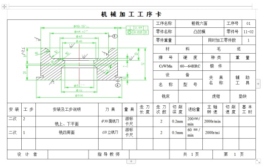 凸形筒形件、φ69端盖的冲压模具设计与成形工艺-落料拉深复合模含8张CAD图缩略图