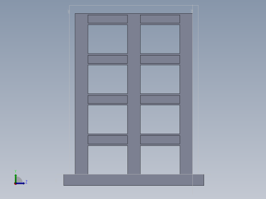 4层建筑，面积100_40英尺左视缩略图