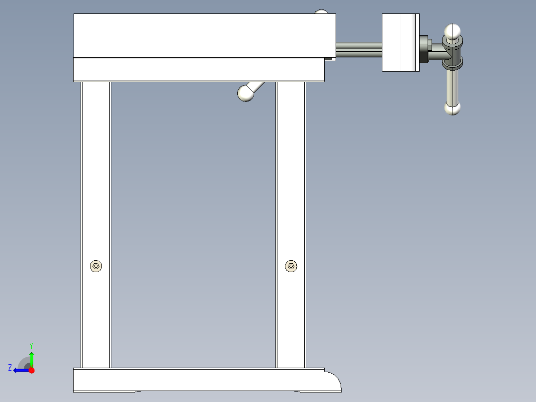 木工工作台h-h-wood-working-work-bench--sw stp右视图