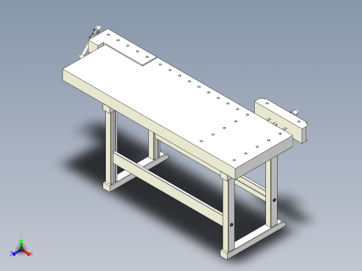 木工工作台h-h-wood-working-work-bench--sw stp正等轴测缩略图