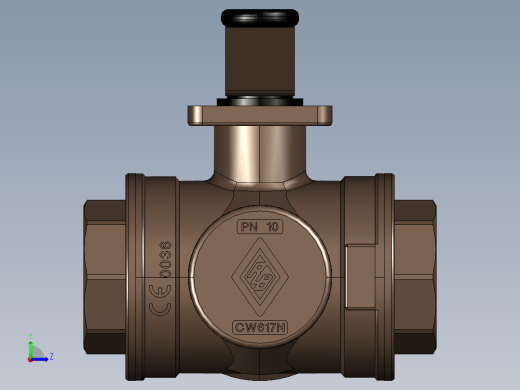1三通阀左视缩略图