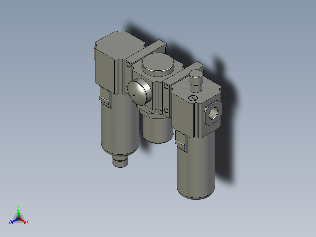 GAC30010S联件ZB正等轴测图
