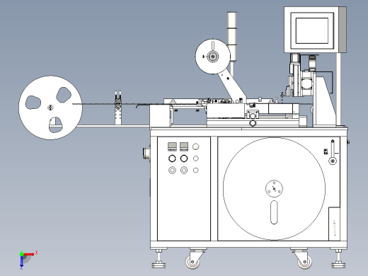 手机屏蔽盖平面度检测编带包装设备俯视缩略图