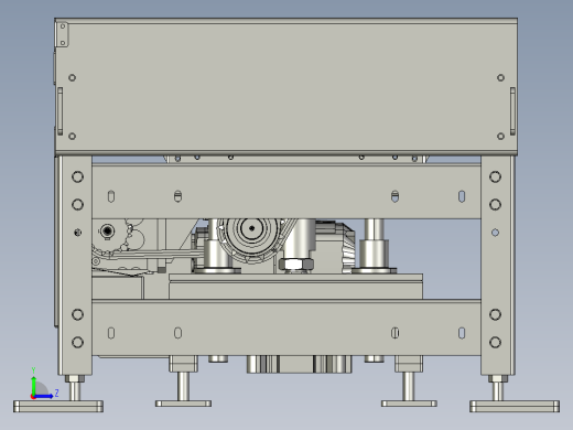 托盘直角转弯的快速换向装置左视缩略图