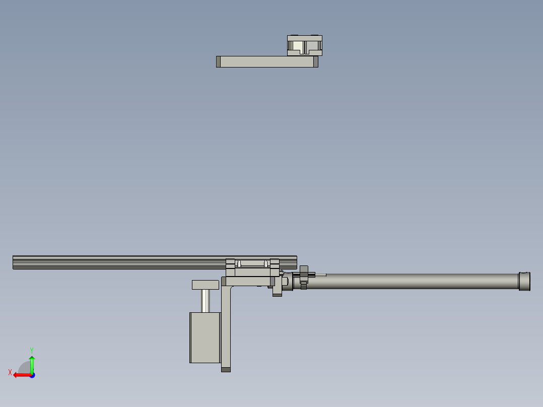 铆钉送料后视图
