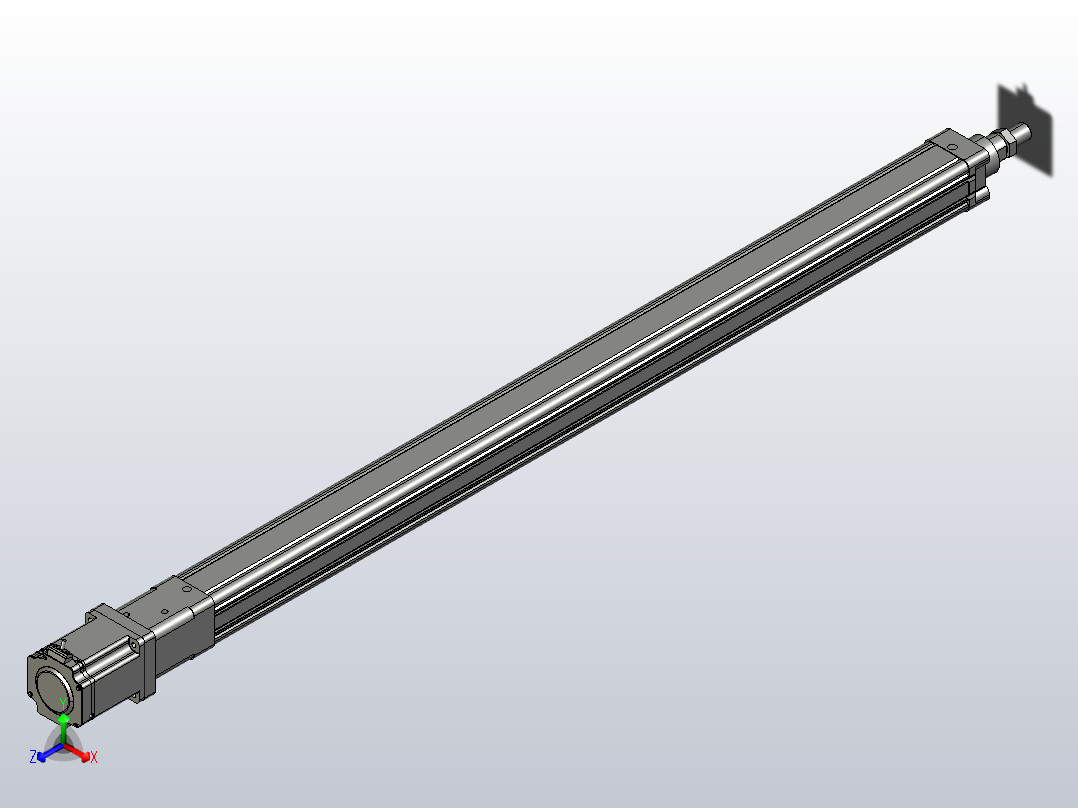 伺服电缸SOE50-L10-C-S1000-D-A-P75-D3主视图