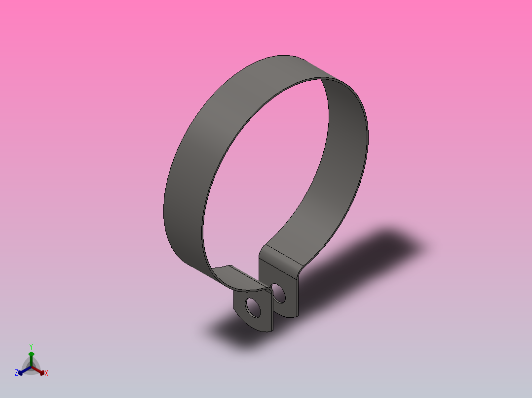 带垫悬挂卡箍_56主视图