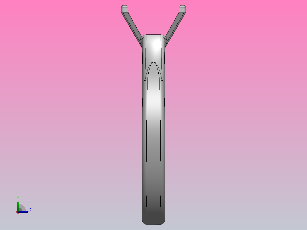 一枚戒指左视图