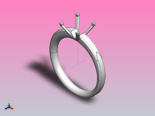 一枚戒指正等轴测缩略图