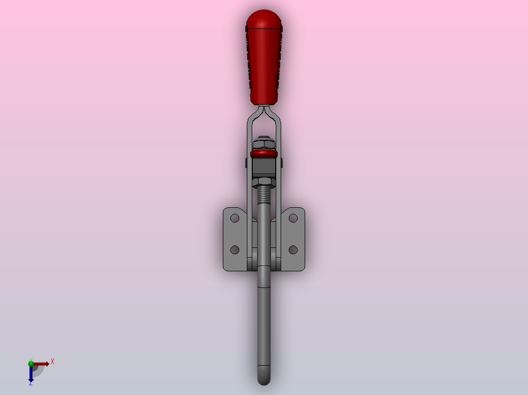 连杆拉扣，夹钳锁扣SW3dPS-53519俯视图