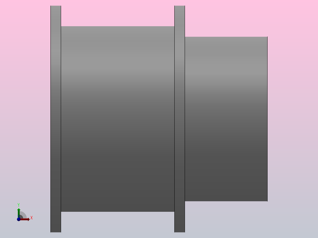宽度6-32法兰型平皮带用滑轮_BFDAF-18-C5-11-A前视图