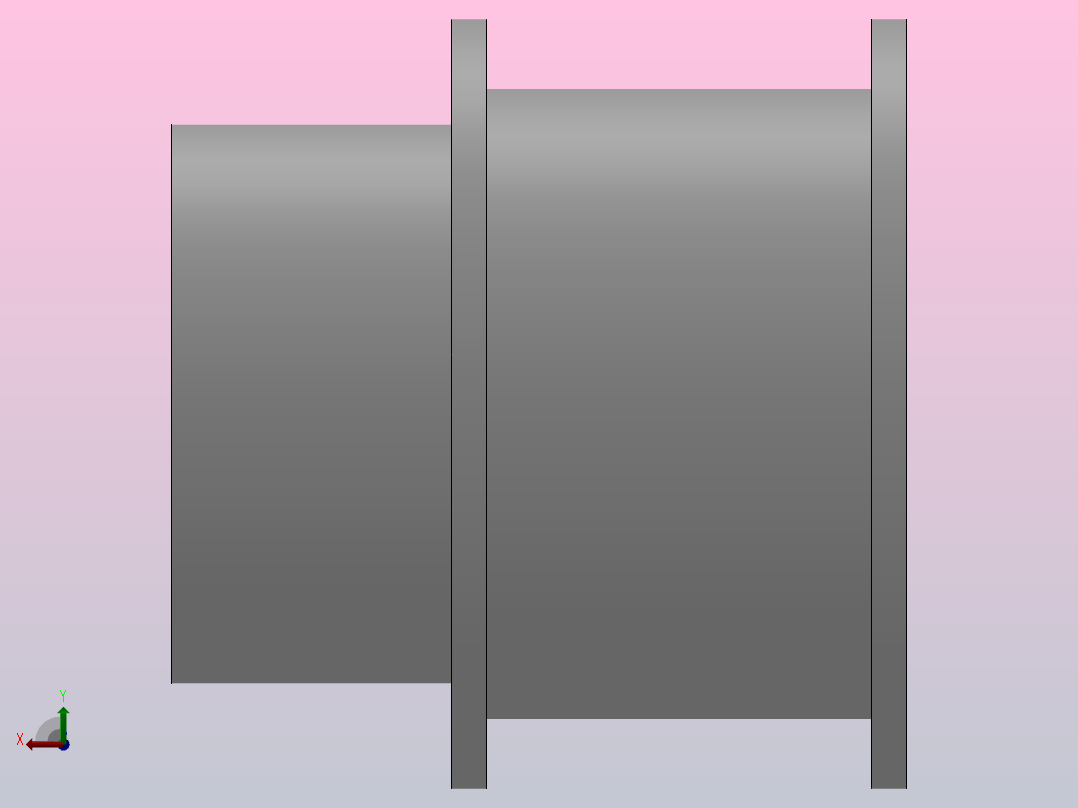 宽度6-32法兰型平皮带用滑轮_BFDAF-18-C5-11-A后视图