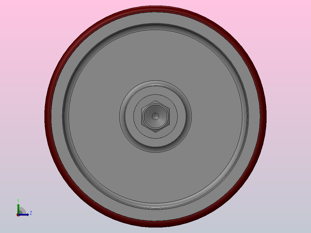 脚轮Colson-6_06208_949_7 MTG1左视图