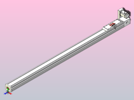 伺服电机集成皮带传动直线执行器TPA-OCB-120-224-L2050-RU-P75-N3正等轴测缩略图