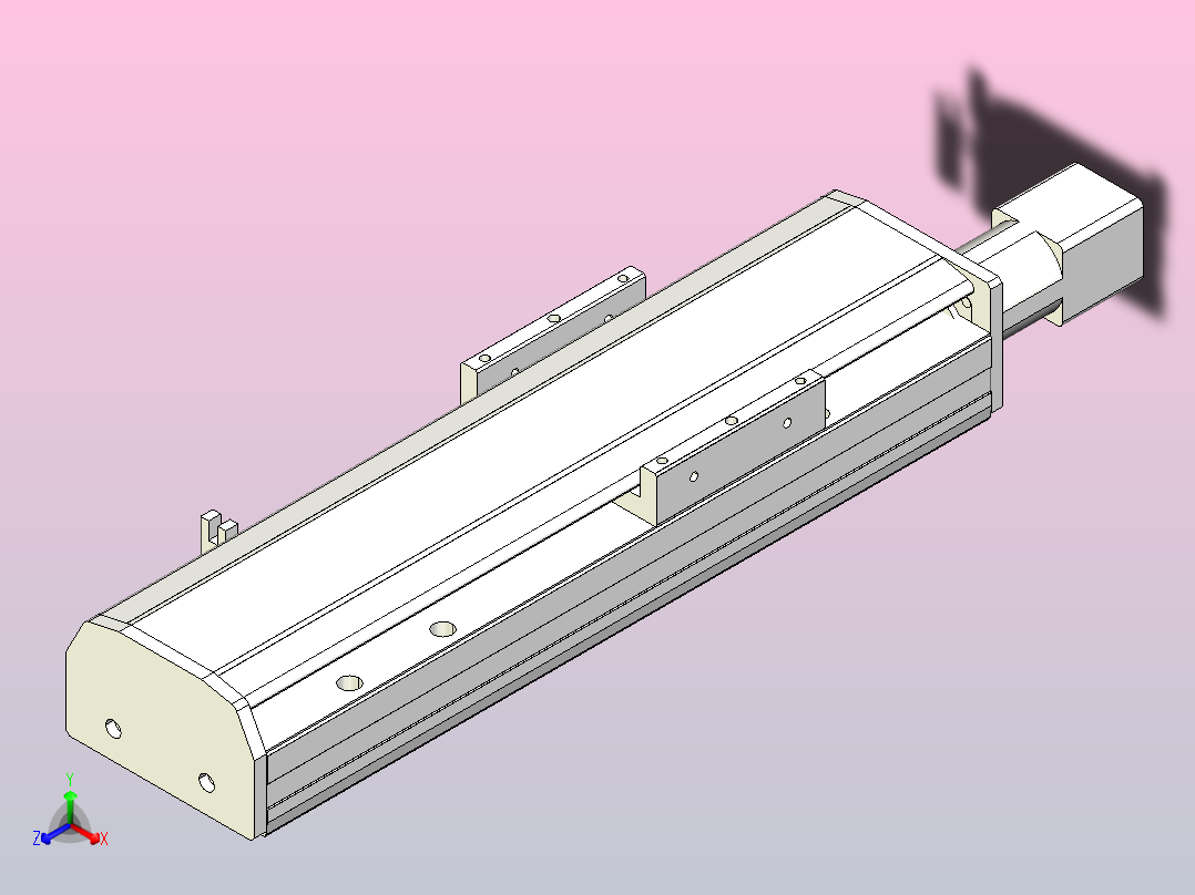 MTH10标准螺杆滑台[MTH10-L#-150-BC-P10-C3]主视图