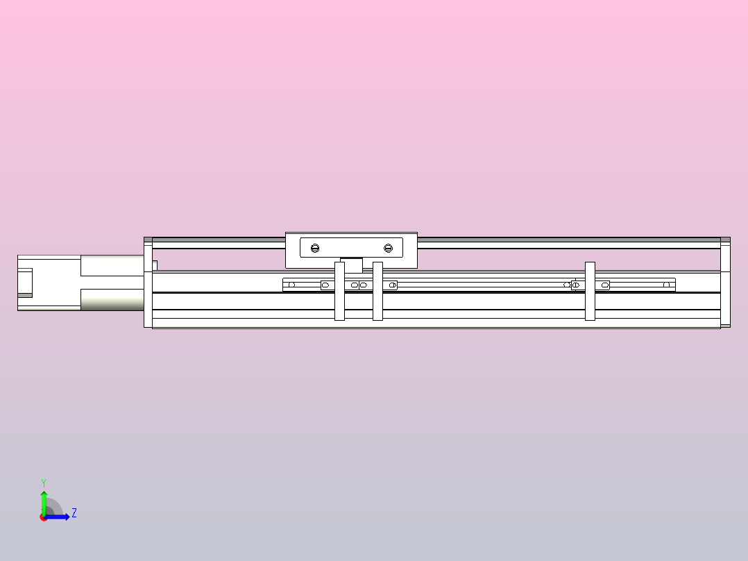 MTH10标准螺杆滑台[MTH10-L#-150-BC-P10-C3]左视图