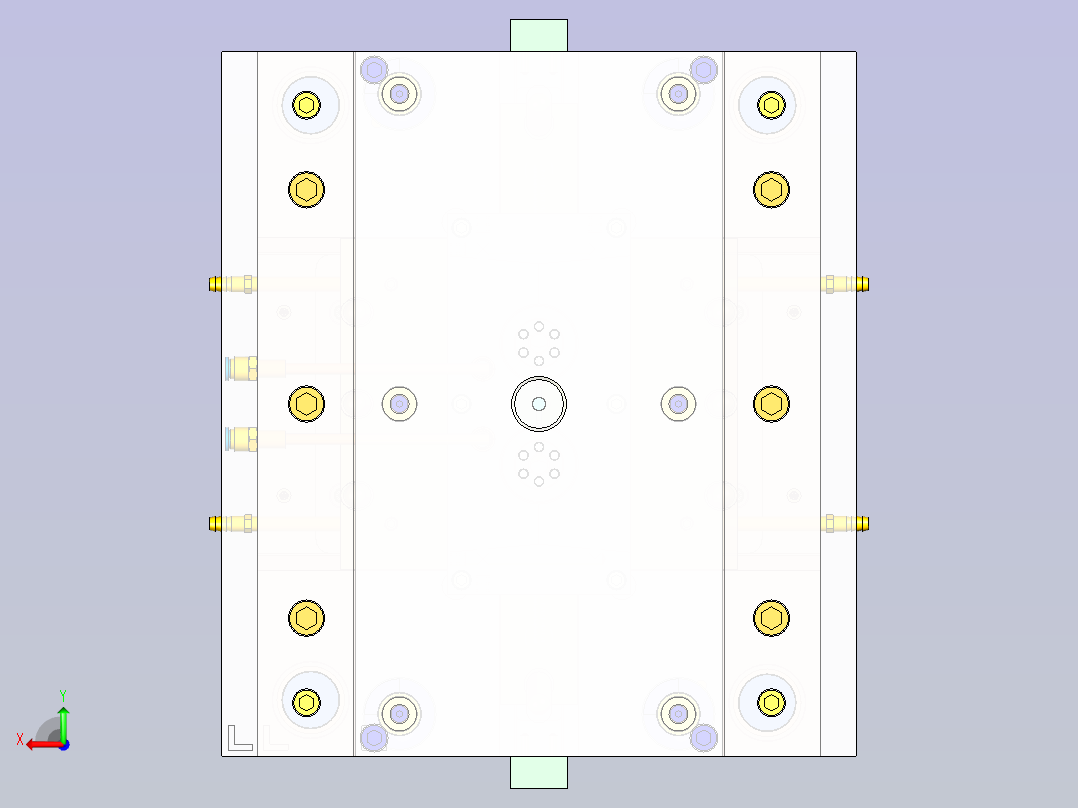 管接头的注塑模具设计-斜导柱滑块抽芯塑料注射模含NX三维及13张CAD图后视图