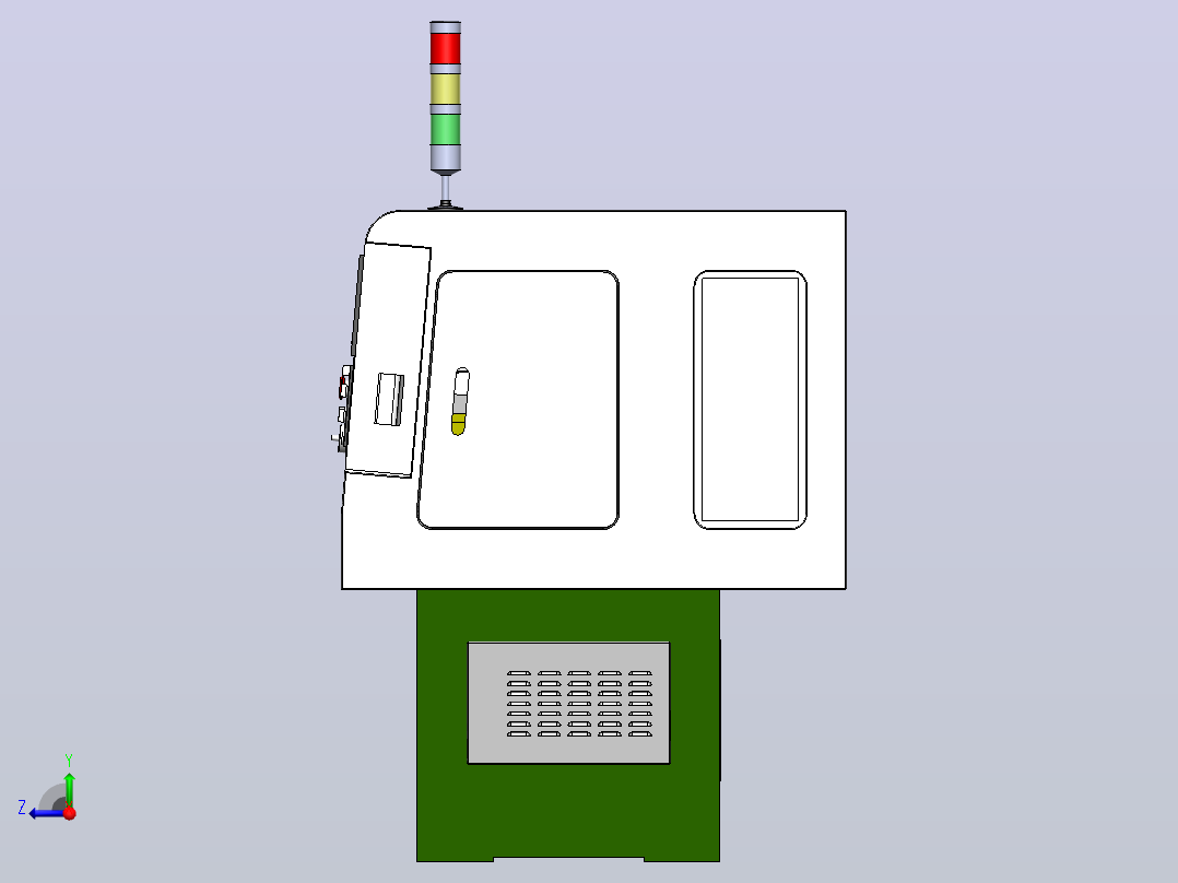 CK6132数控车床右视图