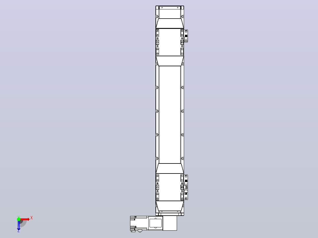 皮带直线轴双滑块型TPA-GCBS-120-P70-L200-DR-M20-N3俯视图