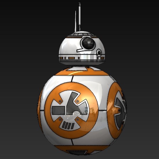 星球大战BB-8机器人造型3D图纸+Solidworks设计